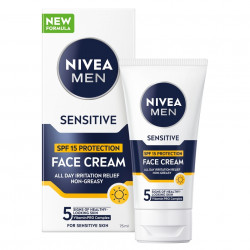 NIVEA Men Ochranný krém OF15 Sensitive 75 ml