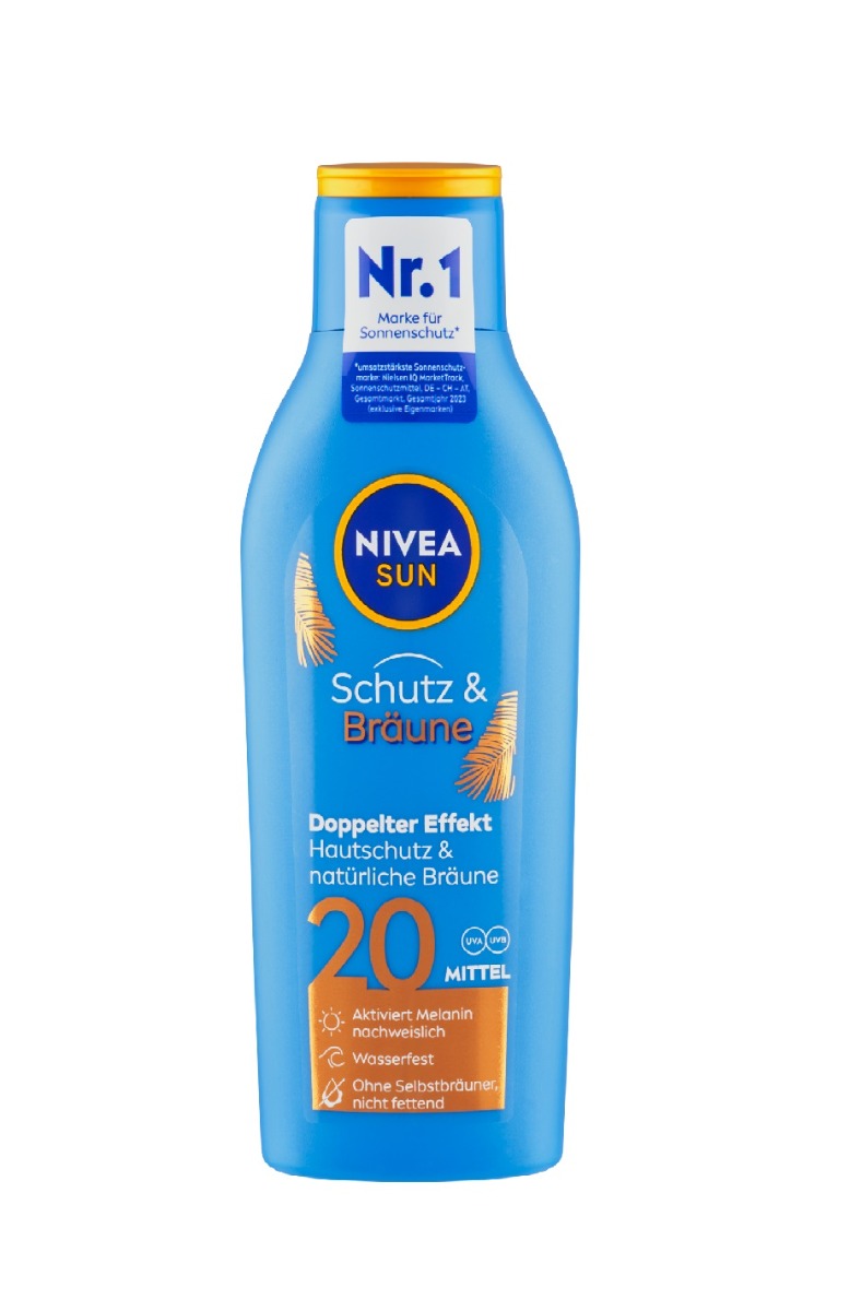 Nivea SUN Protect&Bronze OF20 mléko na opalování 200 ml