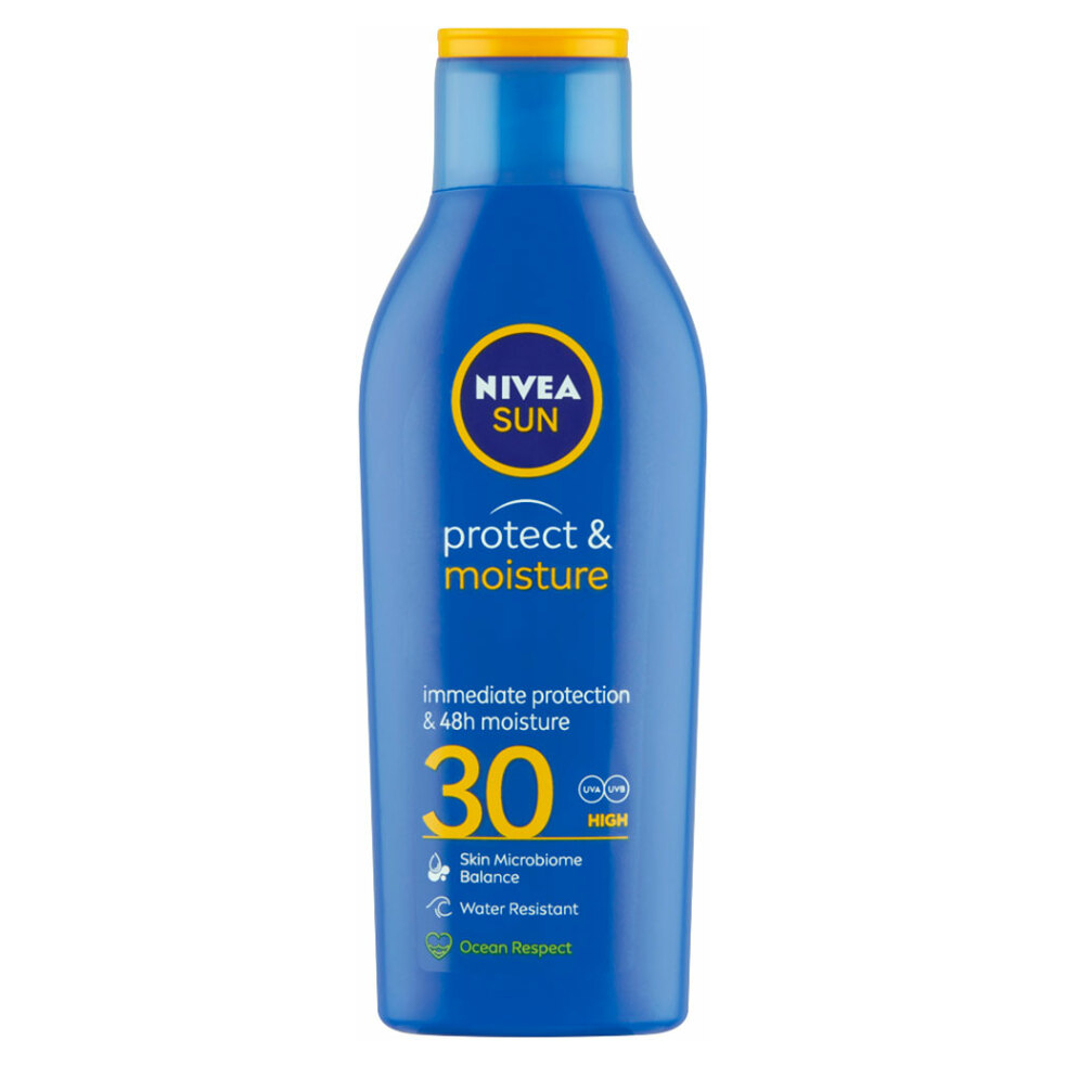 NIVEA Sun Protect&Moisture Hydratační mléko na opalování OF 30 200 ml