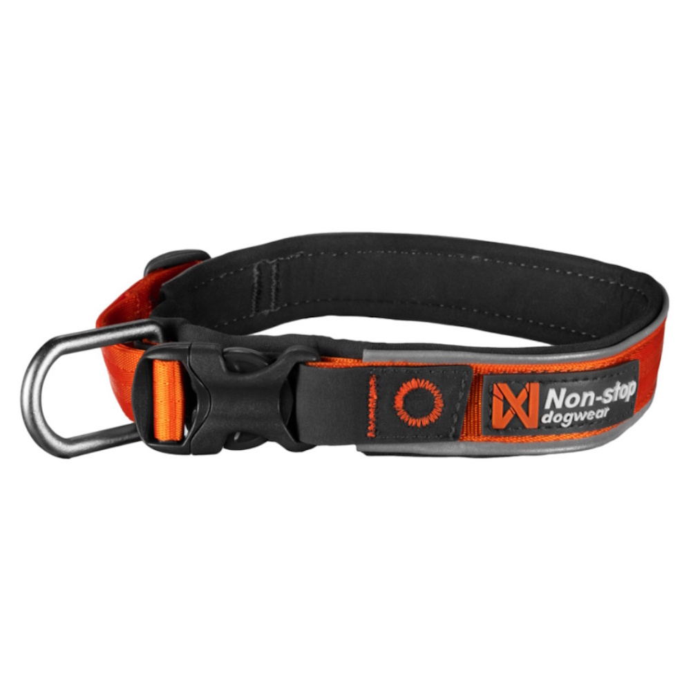 NON-STOP Dogwear Roam obojek pro psy oranžový 1 ks, Velikost: XS