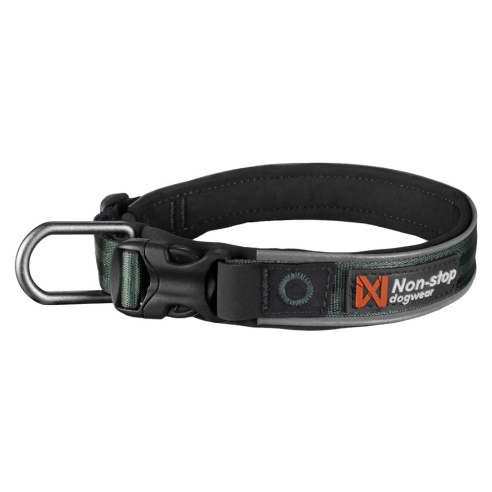 NON-STOP Dogwear Roam obojek pro psy zelený 1 ks, Velikost: S