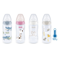 NUK FC+ Láhev s kontrolou teploty 6-18m 300ml 1 ks, poškozený obal