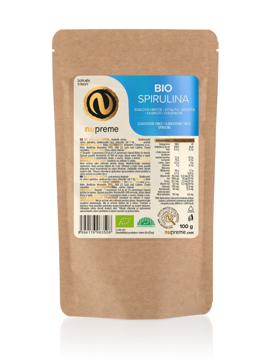 Nupreme BIO Spirulina prášek 100 g