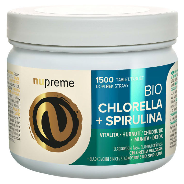 NUPREME Chlorella + Spirulina BIO Jumbo 1500 tablet