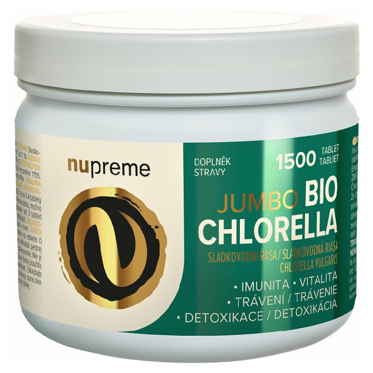 NUPREME Chlorella řasa BIO 1500 tablet