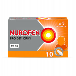 NUROFEN Čípky pro děti od 3 měsíců 60 mg 10 kusů