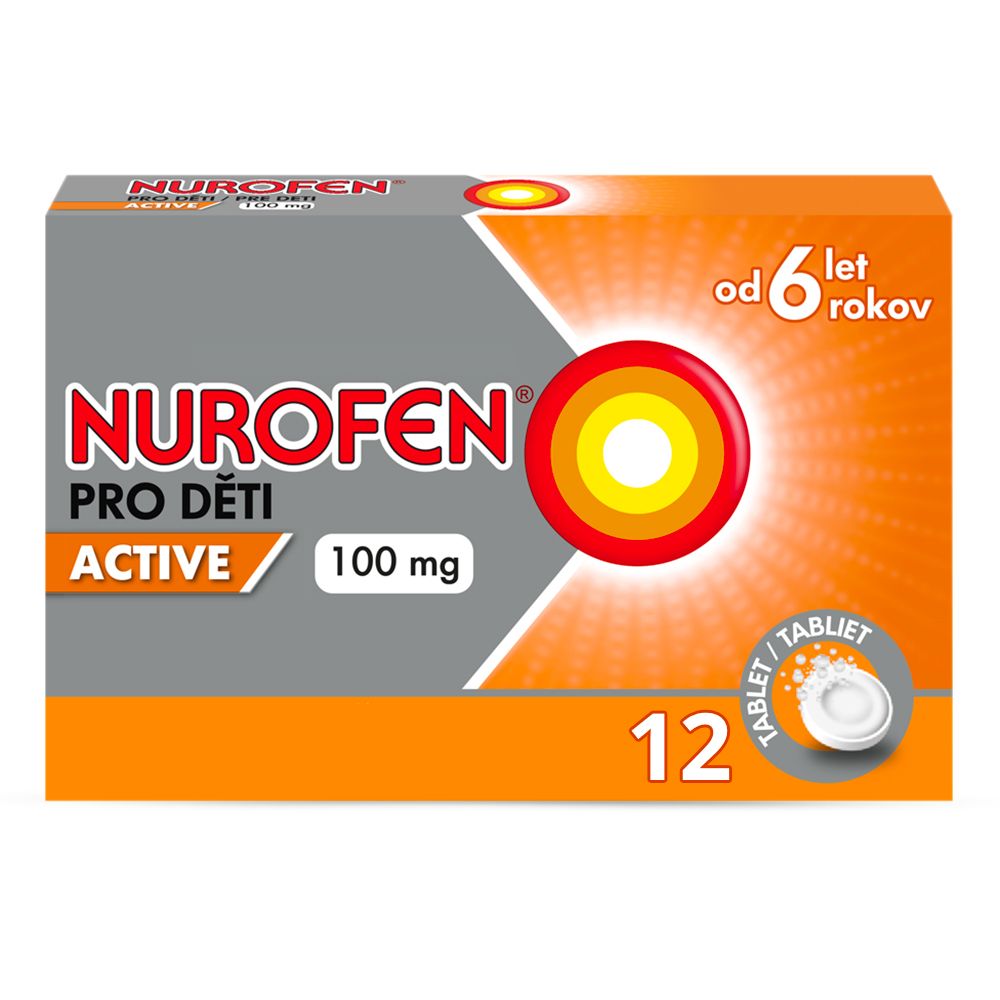 Nurofen pro děti Active 100 mg 12 tablet