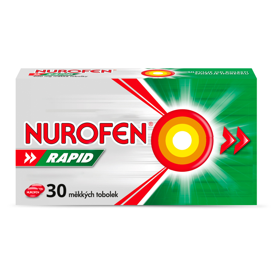 NUROFEN Rapid 400 mg 30 měkkých tobolek