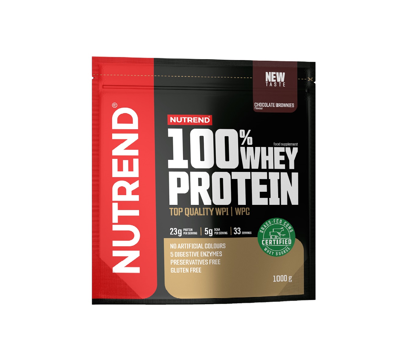 Nutrend 100% Whey Protein čokoládové brownies 1000 g