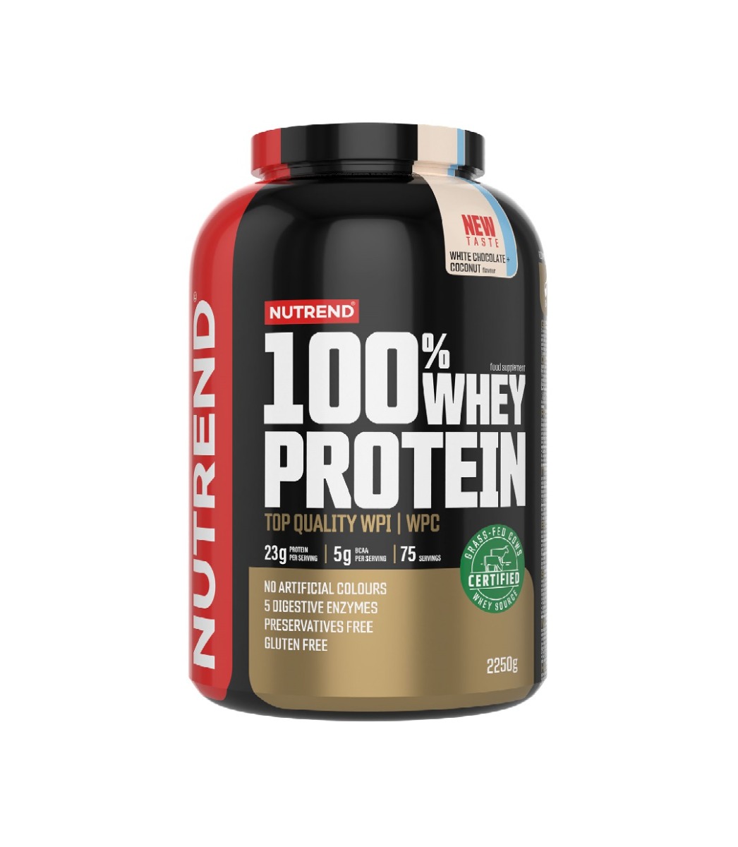 Nutrend 100% Whey Protein bílá čokoláda + kokos 2250 g