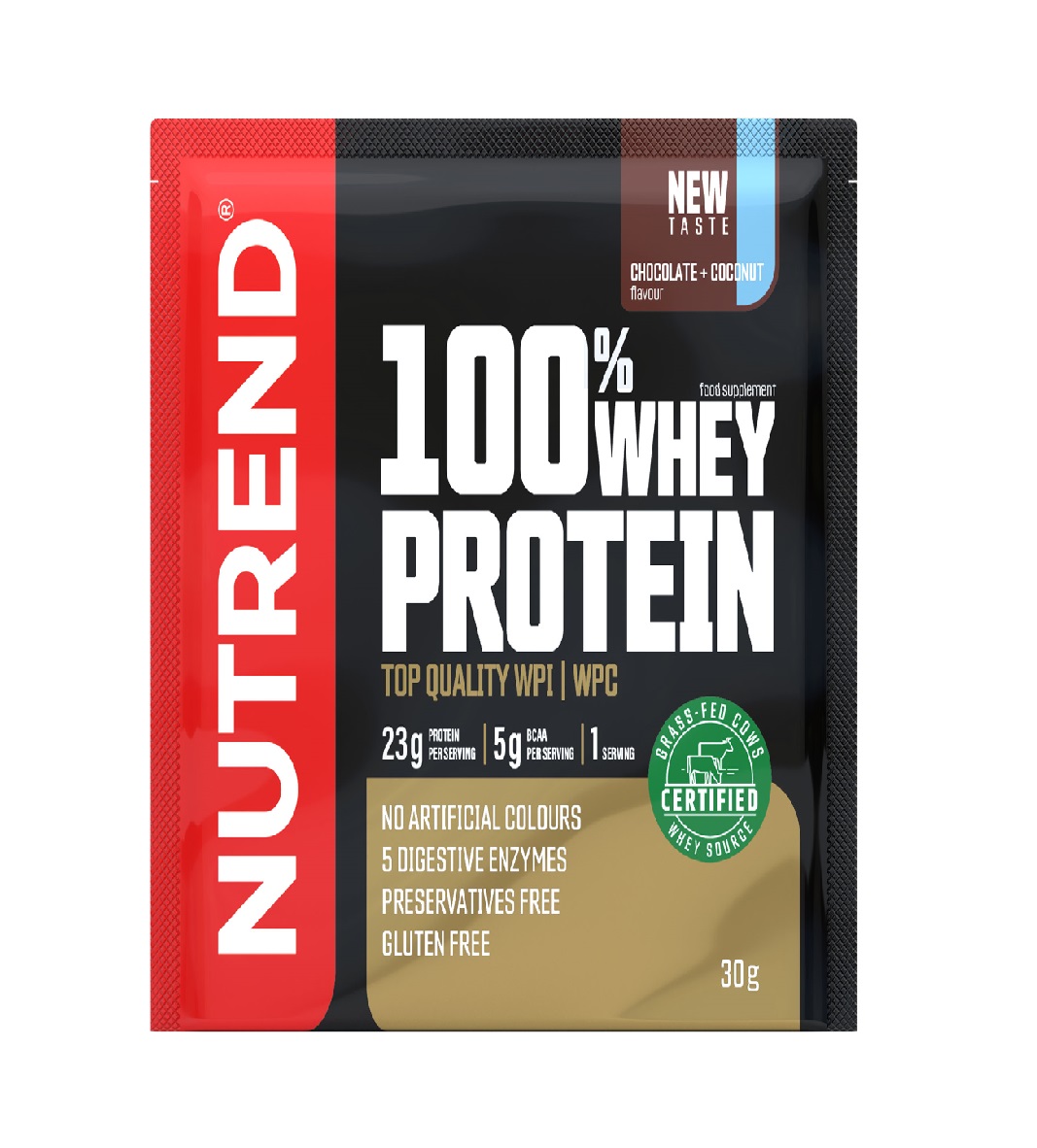 Nutrend 100% Whey Protein čokoláda + kokos 30 g