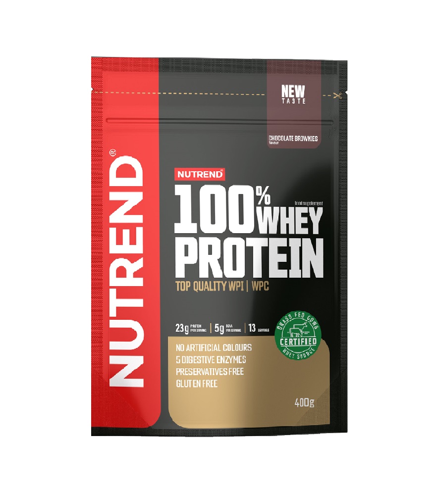 Nutrend 100% Whey Protein čokoládové brownies 400 g