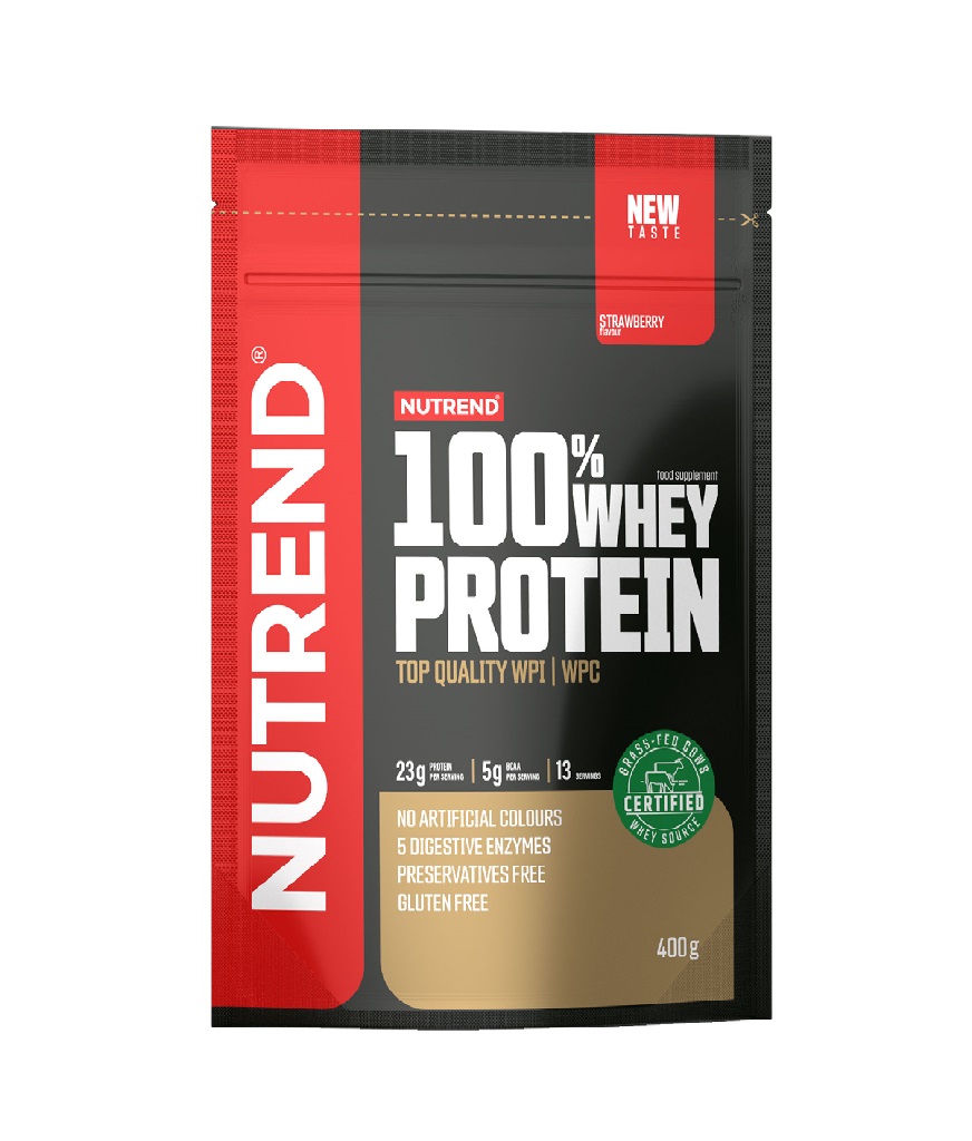 Nutrend 100% Whey Protein jahoda 400 g