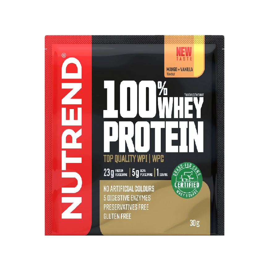 Nutrend 100% Whey Protein mango + vanilka 30 g