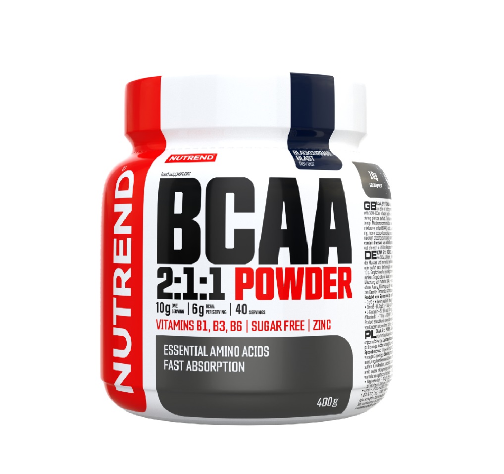 Nutrend BCAA Powder 2:1:1 černý rybíz 400 g