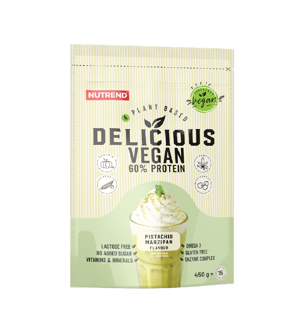 Nutrend Delicious Vegan Protein pistácie + marcipán 450 g