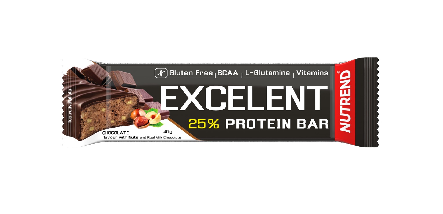 Nutrend Excelent Protein Bar čokoláda s oříšky v mléčné čokoládě 40 g