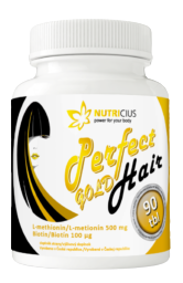 NUTRICIUS Perfect HAIR gold methionin 500 mg+biotin100 ug 90 tablet