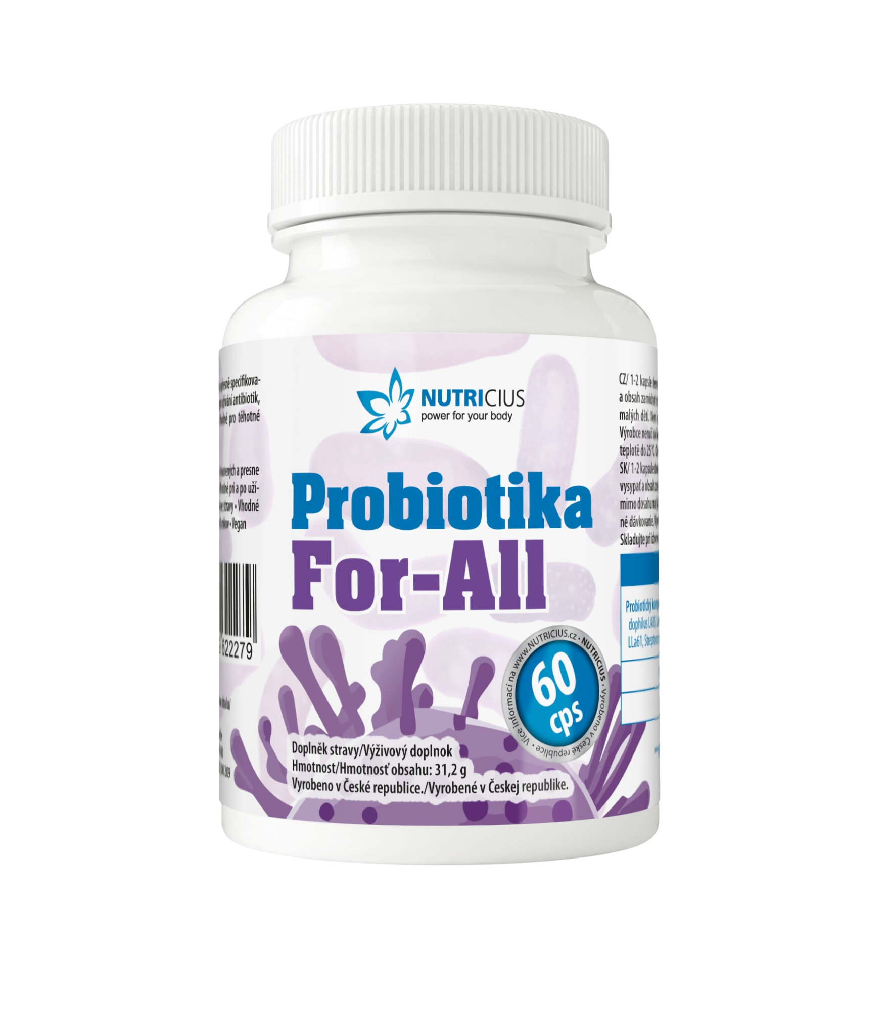 NUTRICIUS Probiotika For-All 60 kapslí