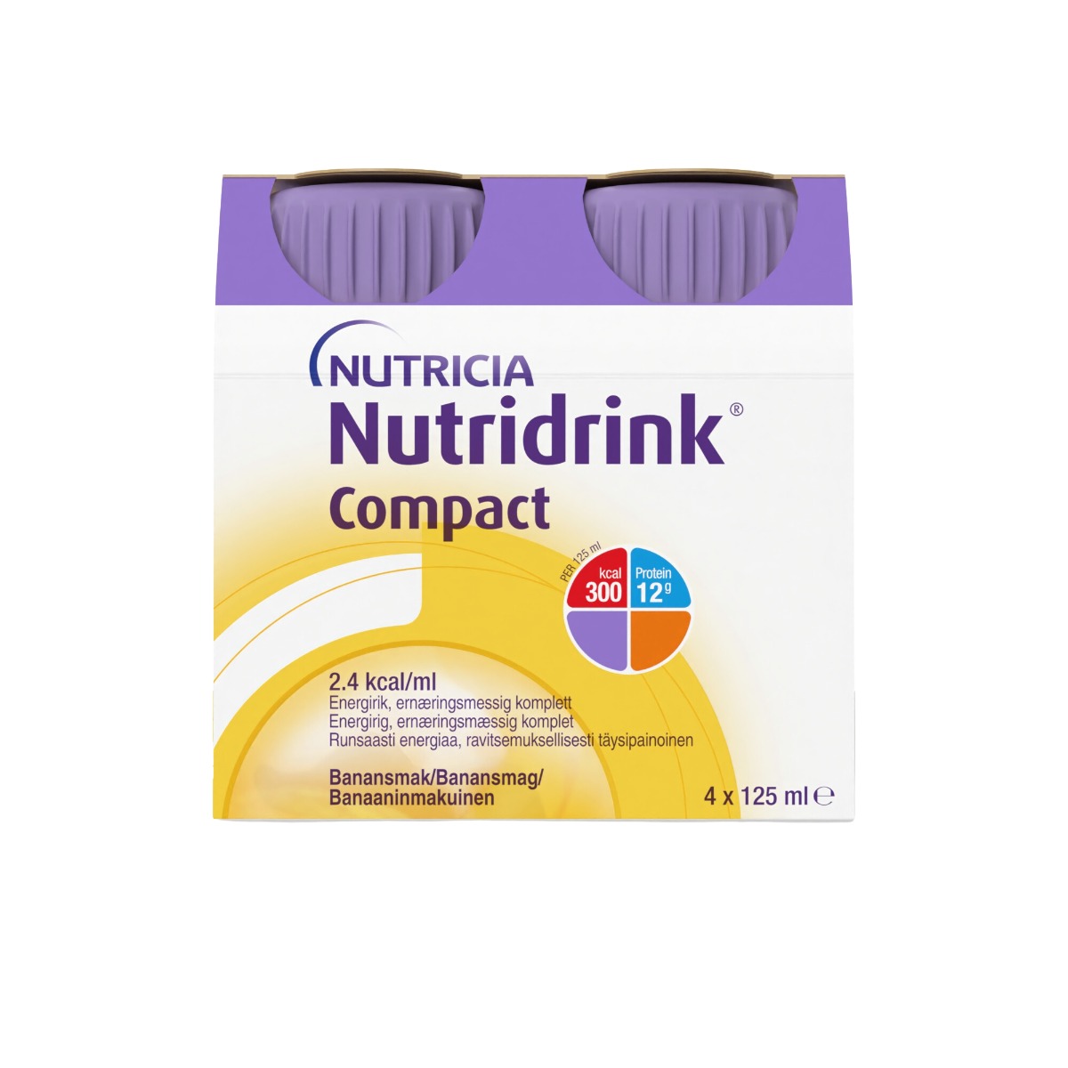 Nutridrink Compact s příchutí banánovou 4x125 ml