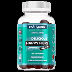 Nutrigums Happy Fibre Inulin 60 želé - jahoda