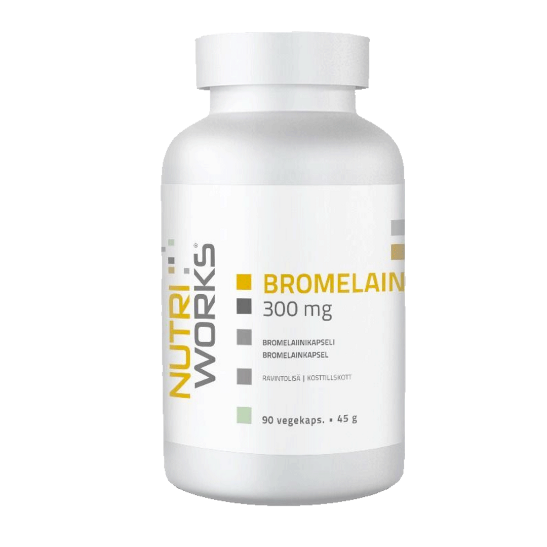 NutriWorks Bromelain 300mg - 90 kapslí