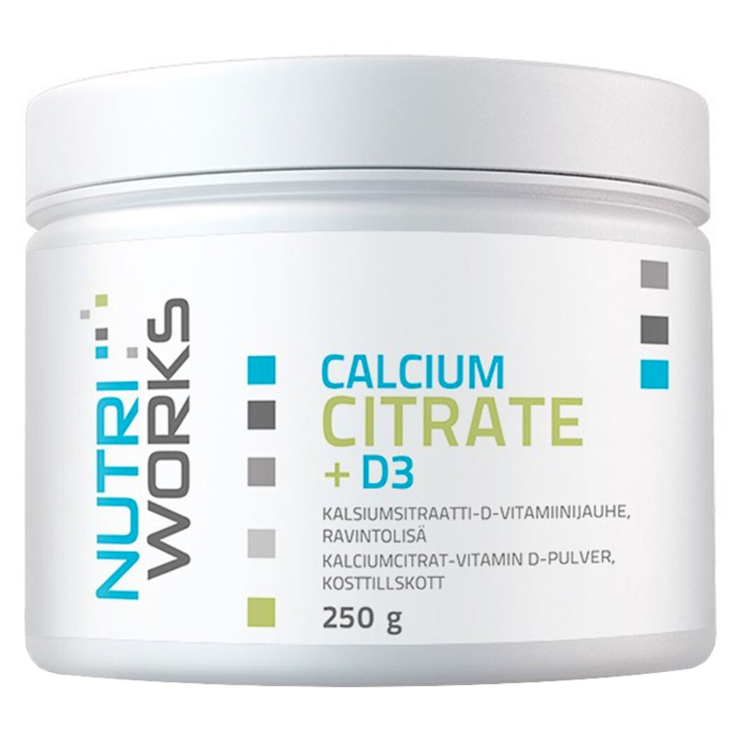 NutriWorks Calcium Citrate + D3 - 250g