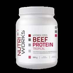 NutriWorks Hydrolyzed Beef Protein 500g - tropické ovoce