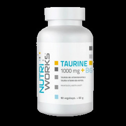 NutriWorks Taurine 1000mg + B6 - 90 kapslí