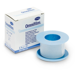 Omnifilm Náplast porézní fólie 2,5 cm x 5 m cívka 1 ks