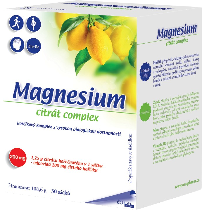 ONAPHARM Magnesium citrát complex 30 sáčků