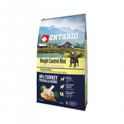 Ontario Mini Weight Control Turkey&Potatoes granule 6,5 kg