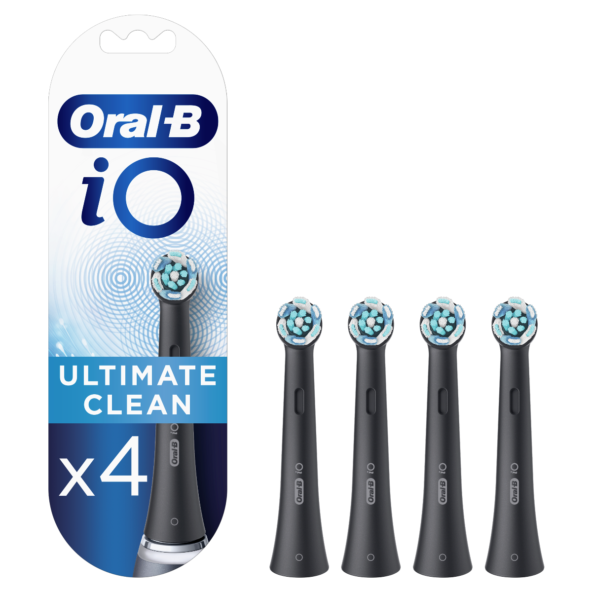 Oral-B iO Ultimate Clean Black náhradní hlavice 4 ks