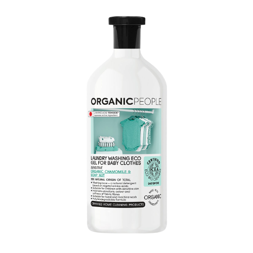 ORGANIC PEOPLE Eko prací gel na dětské prádlo, heřmánek a mýdlový ořech 1000 ml