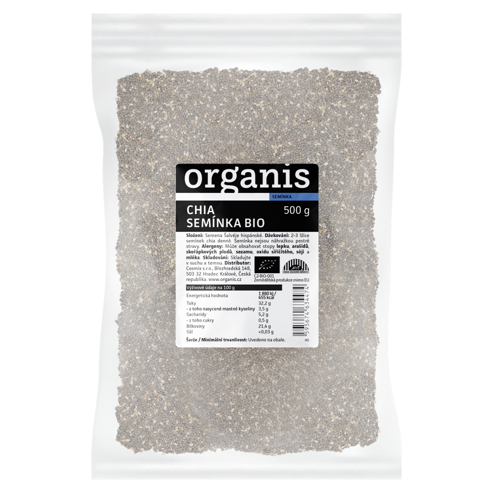 ORGANIS Chia semínka BIO 500 g