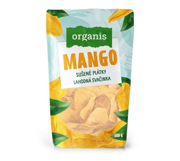 Organis Mango plátky sušené bez přidaného cukru 500 g