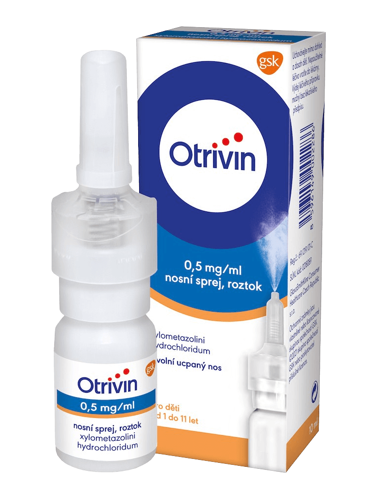 OTRIVIN 0,5mg/ml nosní sprej pro děti při léčbě ucpaného nosu 10 ml