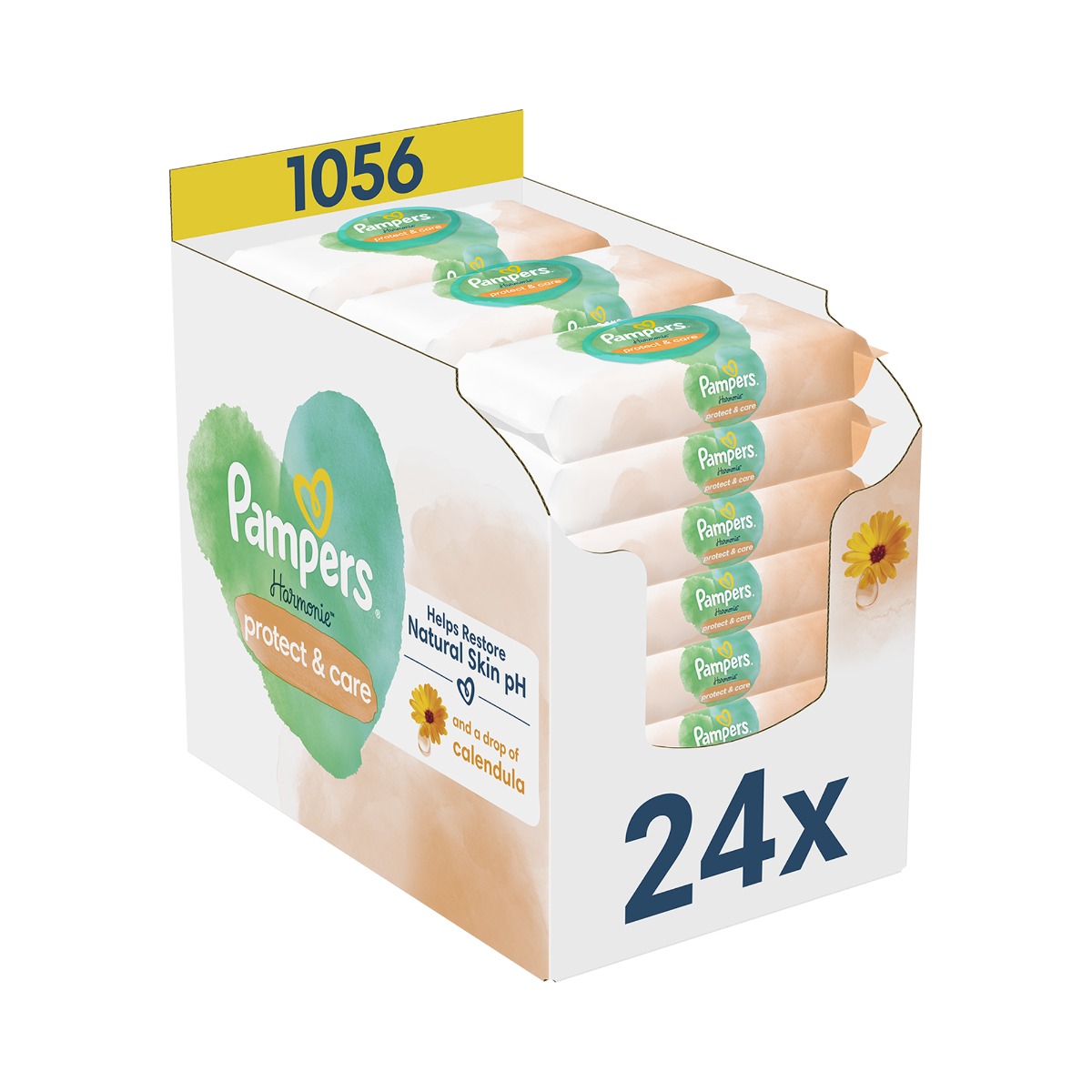 Pampers Harmonie Calendula vlhčené ubrousky 24x44 ks