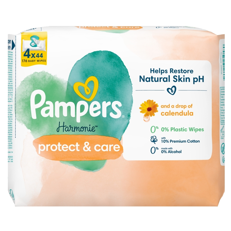 PAMPERS Harmonie protec care ubrousky 4 x 44 kusů