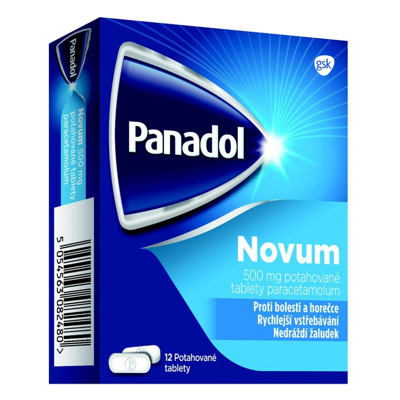 PANADOL Novum 500 mg 12 potahovaných tablet III