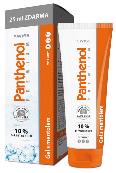 PANTHENOL 10%Swiss premium gel s mentolem 125 ml