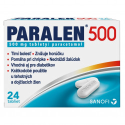 PARALEN 500 mg 24 tablet poškozený obal