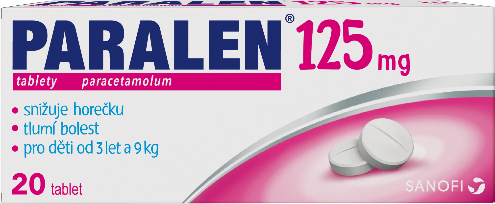 PARALEN pro děti 125mg 20 tablet