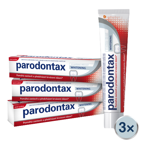 PARODONTAX Zubní pasta s bělicím účinkem Whitening Tripack 3 x 75 ml