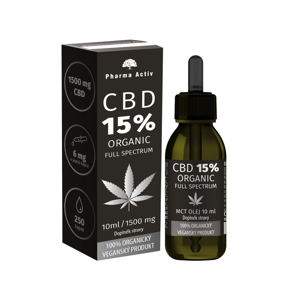 Pharma Activ CBD 15% ORGANIC 1500 mg Full Spectrum 10 ml