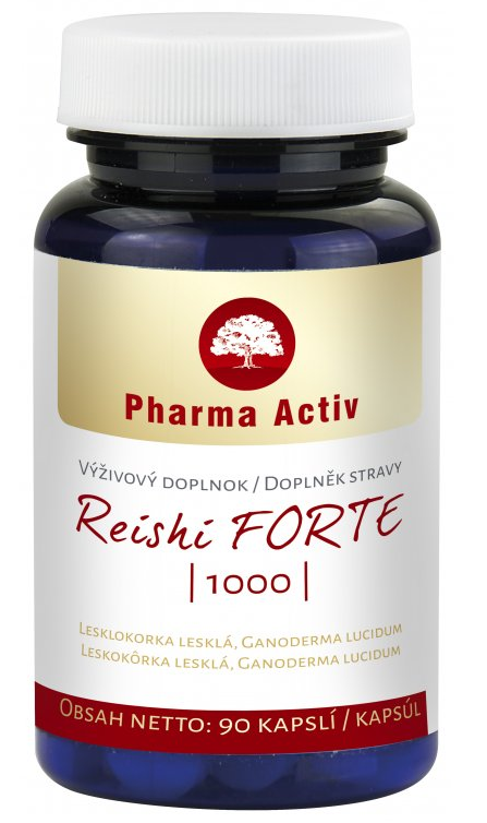 PHARMA ACTIV Reishi FORTE 1000, 90 kapslí