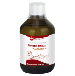 PHARMA ACTIV Tekuté železo + vitamín C 300 ml