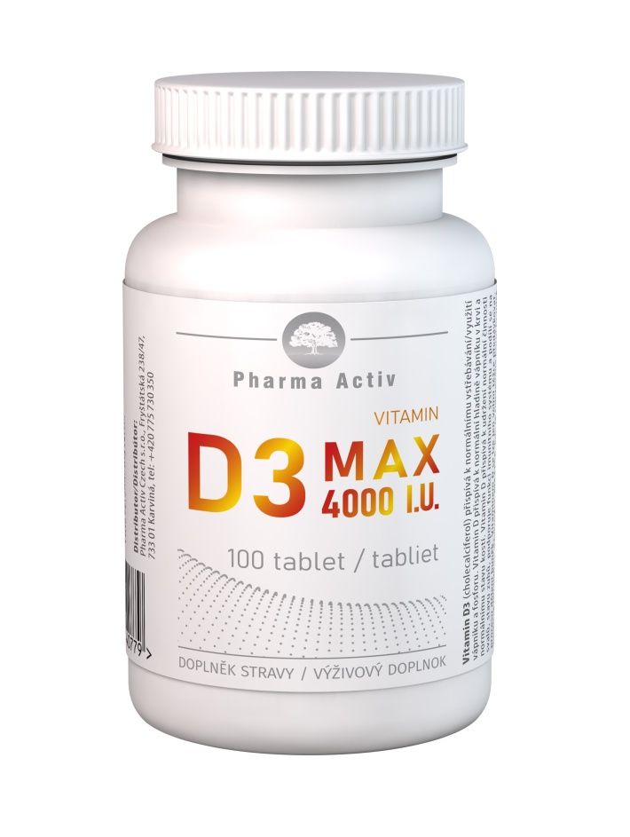 Pharma Activ Vitamin D3 MAX 4000 I.U. 100 tablet