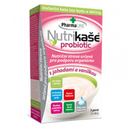 PHARMALINE Nutrikaše probiotic S jahodou a vanilkou 3x60 g