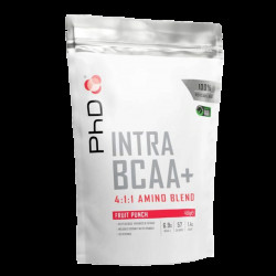 PhD Nutrition Intra BCAA+ 450g - ovocný punč